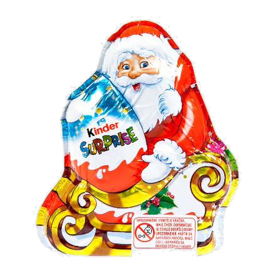 Kinder Surprise Santa Claus Milk Chocolate Figure with Toy
