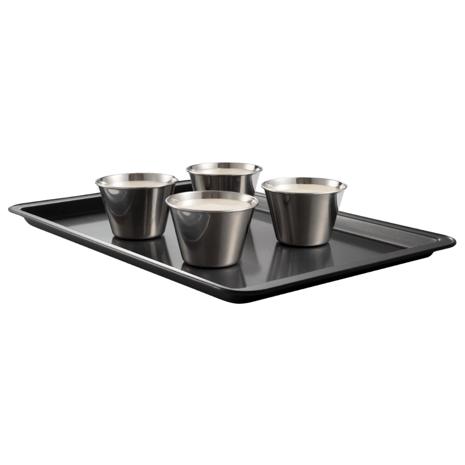 Tescoma Edelstahl Panna Cotta Tassen GrandCHEF, 4 Stück