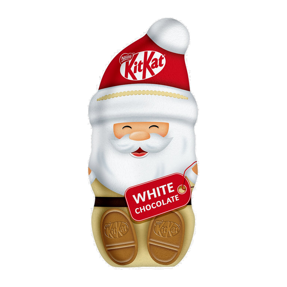 KitKat White Chocolate Santa Figure