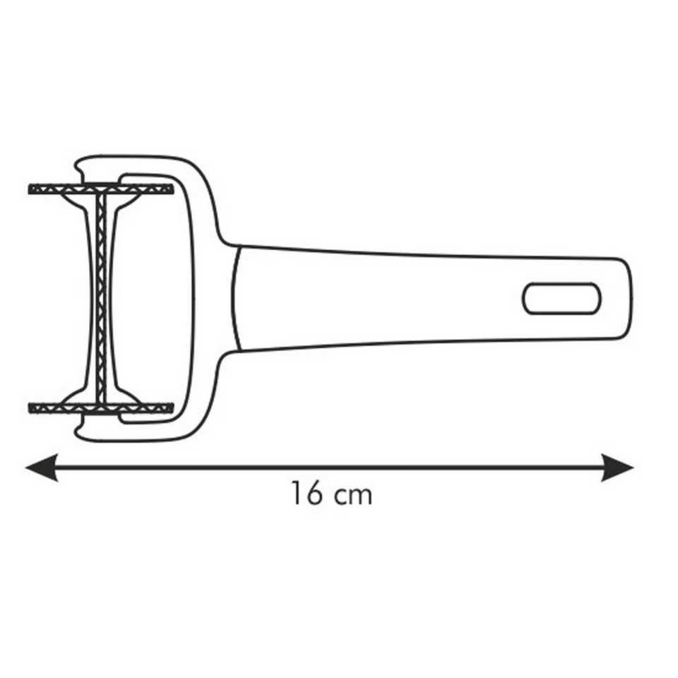 Tescoma Rolling crimped square cutter DELÍCIA 7.0 cm