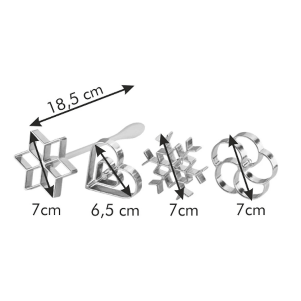 Tescoma Rosette waffle maker DELÍCIA, 4 pcs