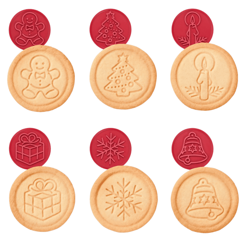 Tescoma Cookie stamp DELÍCIA, 6 Christmass motifs