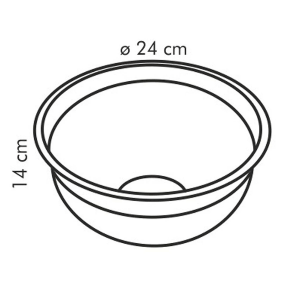 Tescoma Stainless steel bowl DELÍCIA¤24cm, 5.0 l