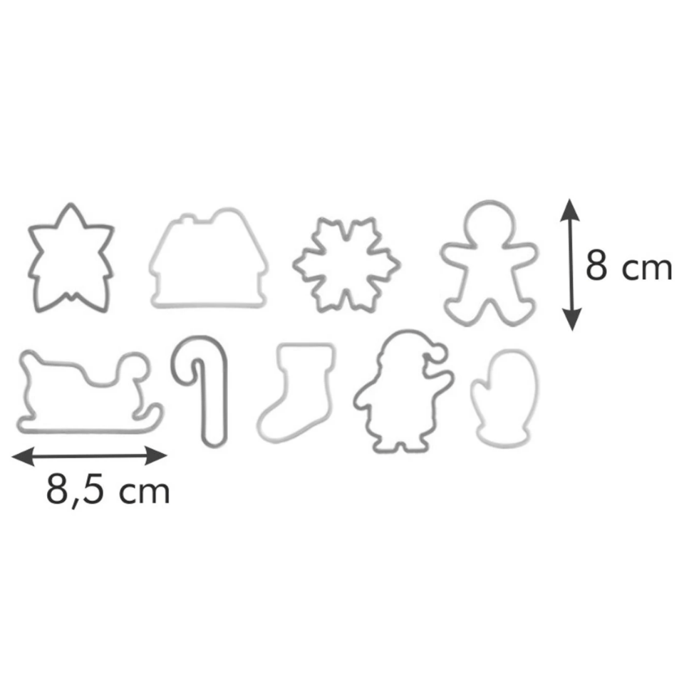 Tescoma Christmas cookie cutters DELÍCIA, 9 pcs