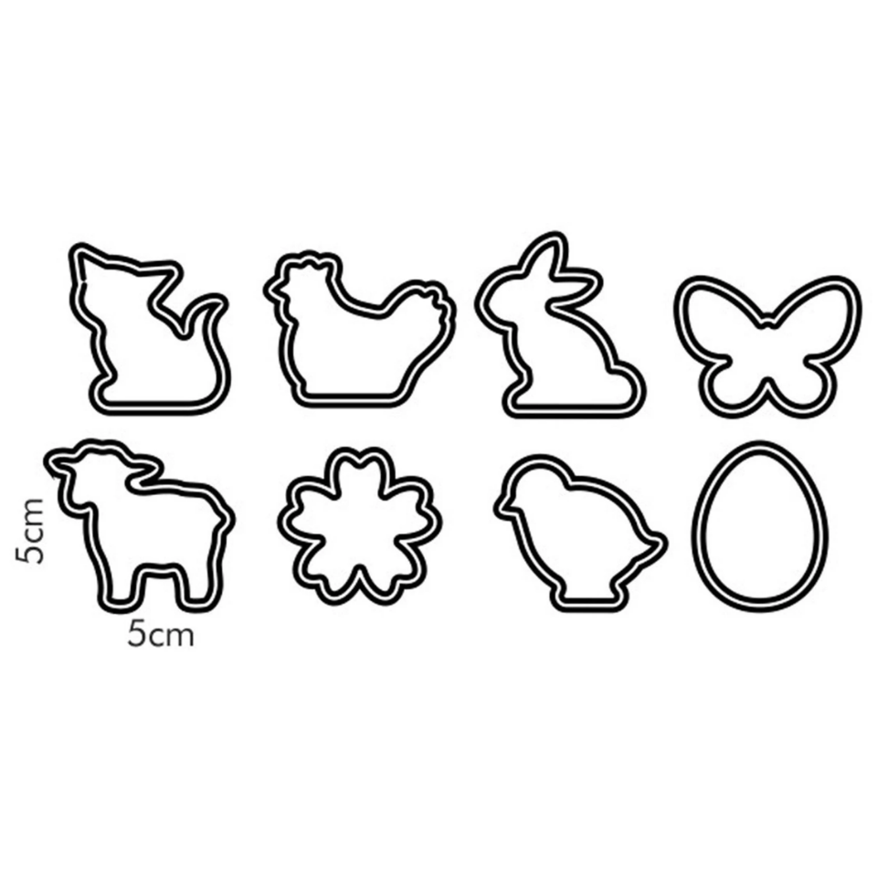 Tescoma Easter cookie cutters DELÍCIA, 8 pcs