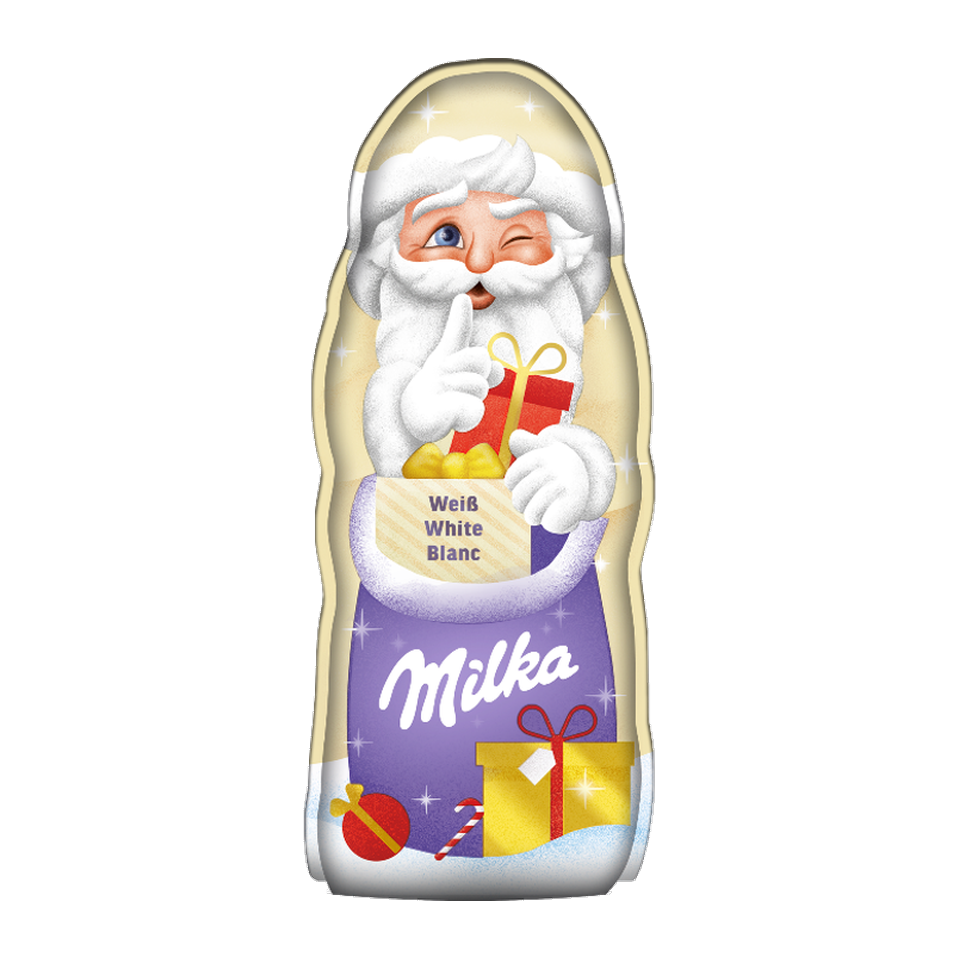 Milka Santa Claus White Chocolate Figure