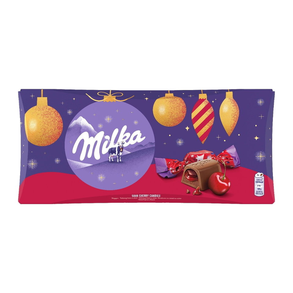 Milka Salonky with Sour Cherry Filling - 255 g | Czechia Food