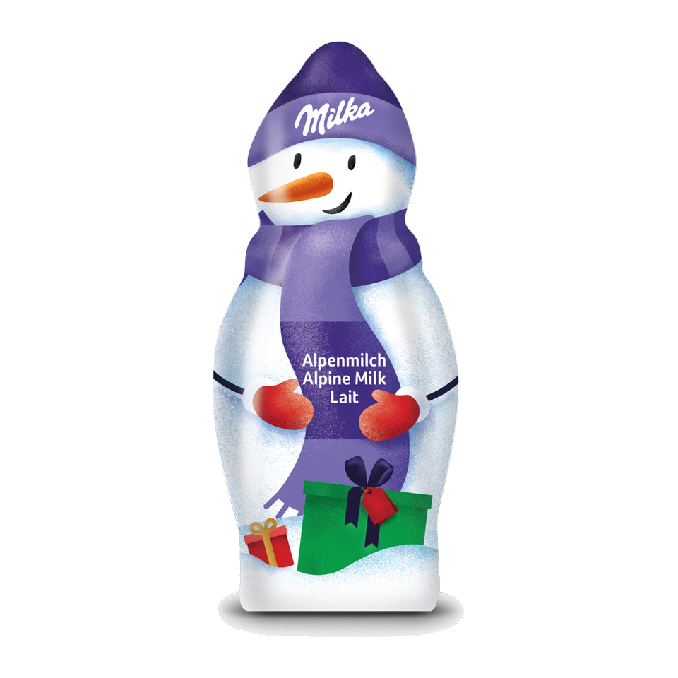 Milka Snowman Alpine Milk Chocolate Figure