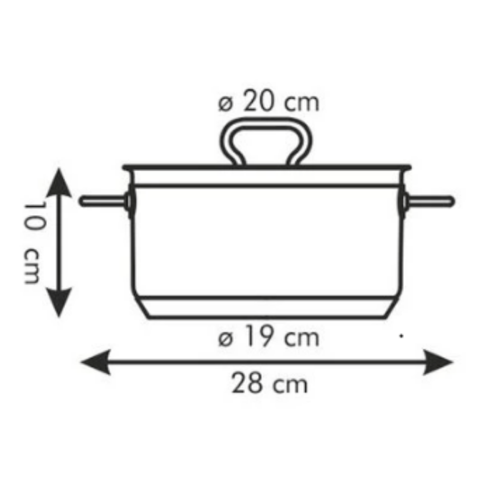 Tescoma Casserole HOME PROFI w.cover ¤ 20 cm,3.0l