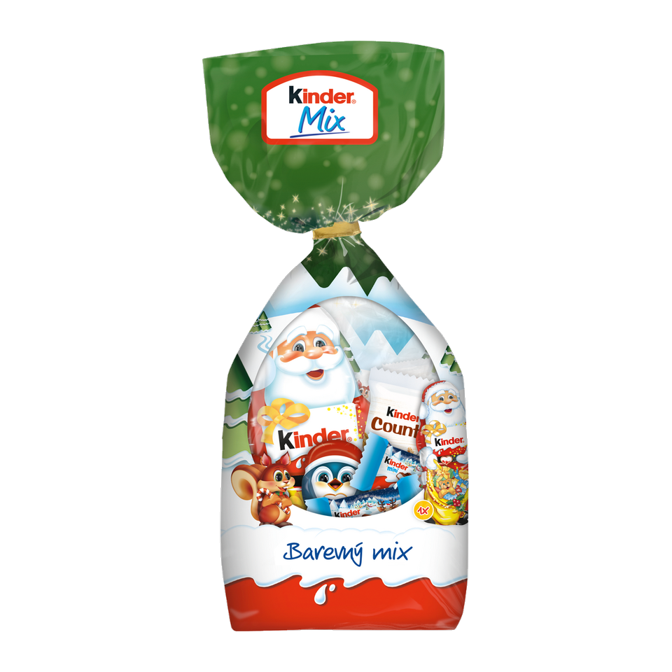 Kinder Mix Colourful Christmas Bag