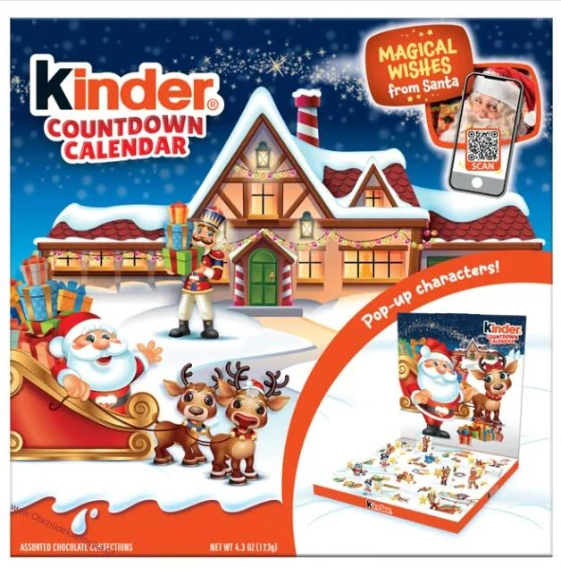 Calendrier de l'Avent Kinder Pop-Up Countdown 123g