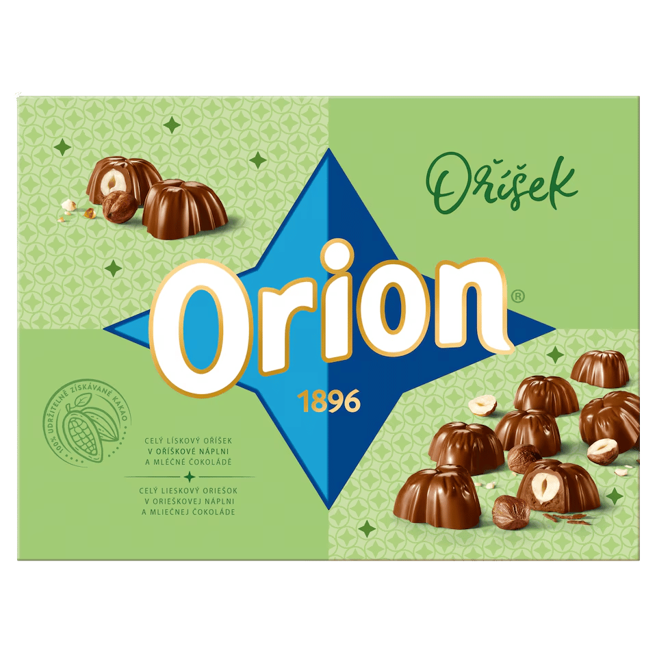 Orion Oříšek Bombones con Avellana Entera