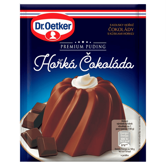 Dr. Oetker Premium Pudding – Geschmack Zartbitterschokolade