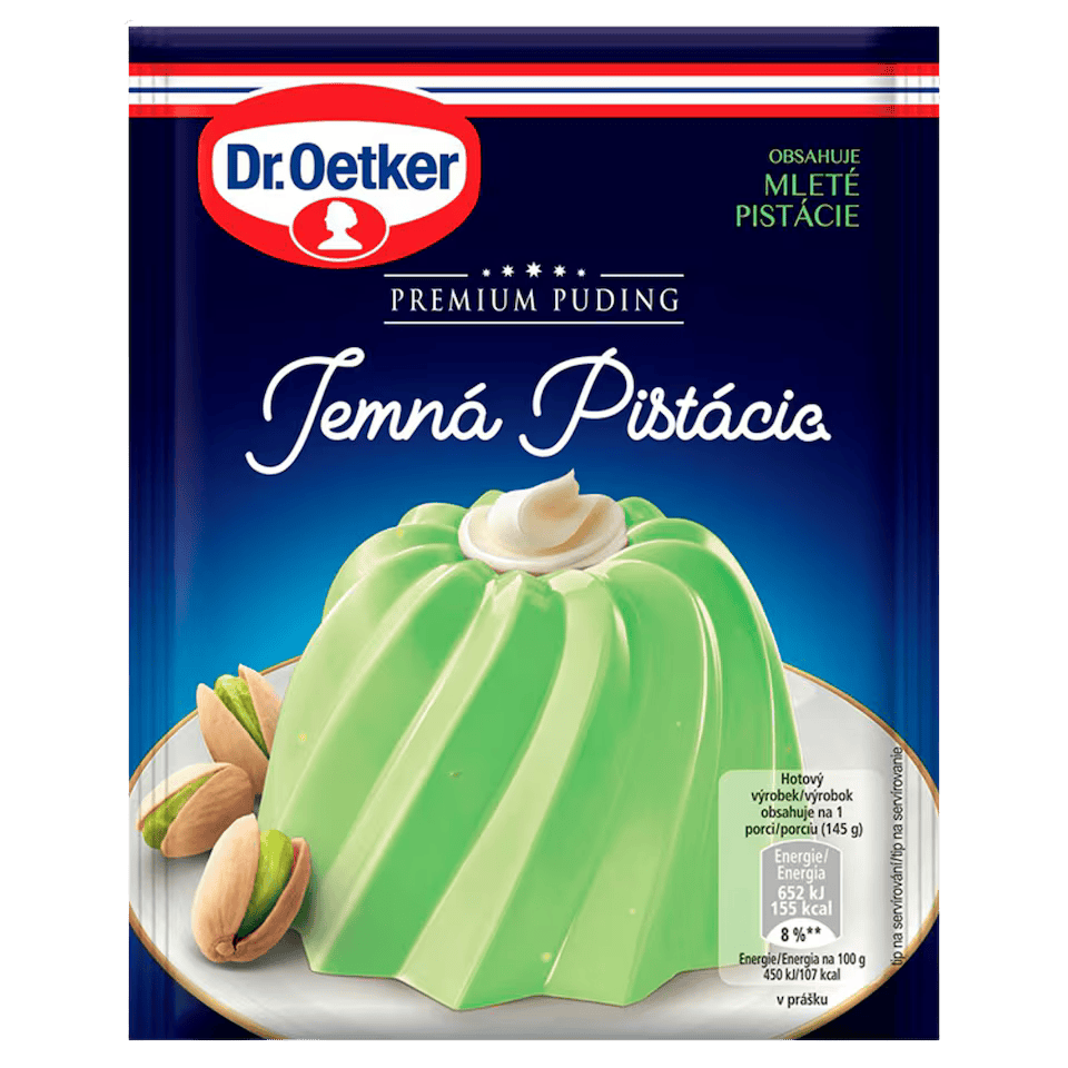 Dr. Oetker Premium Pudding – Delicate Pistachio Flavor