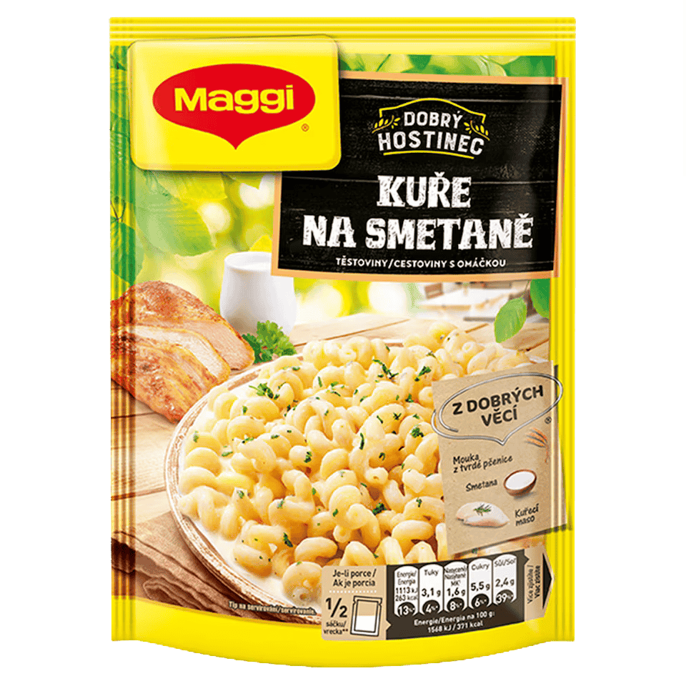 MAGGI Dobry Hostinec Chicken in Cream Sauce with Pasta