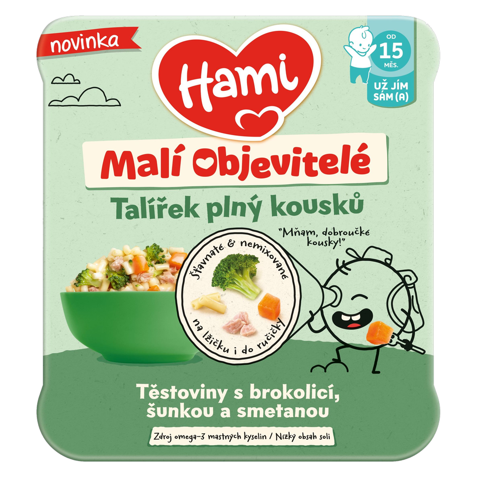 Hami Little Explorers Pasta with Broccoli, Ham & Cream