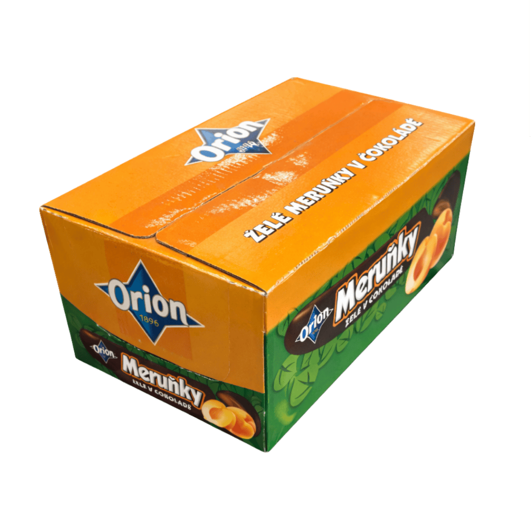 Orion Apricot Jelly In Chocolate - Pack of 48 pcs