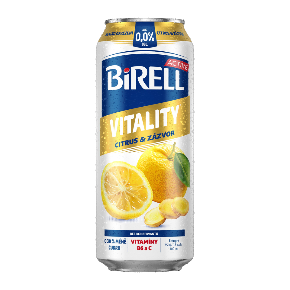 Birell Vitality Citrus & Ginger Non-Alcoholic Drink Can