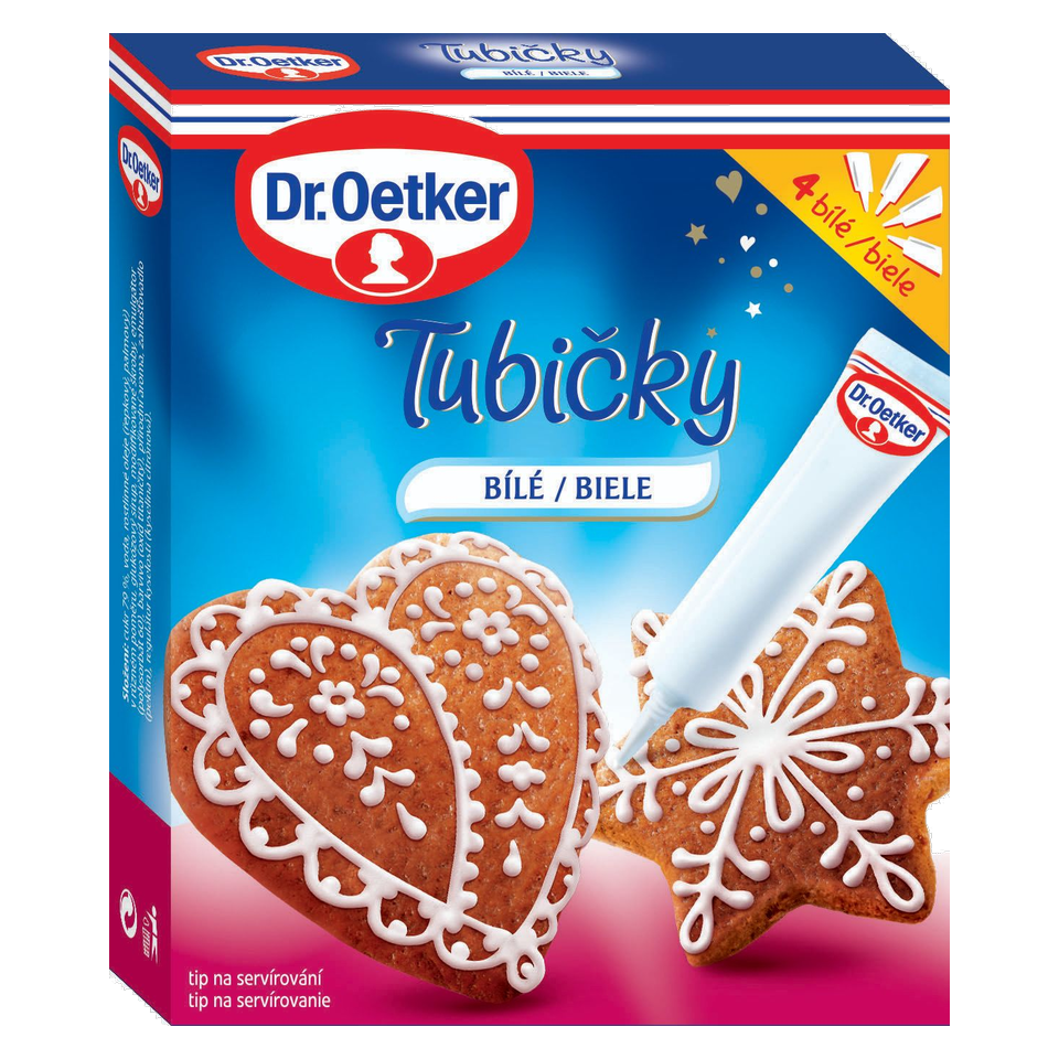 Dr. Oetker White Decorating Icing Tubes 4 Pack