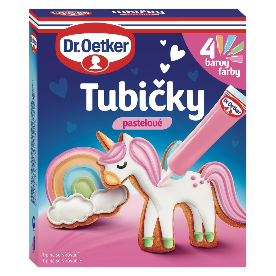 Dr. Oetker Pastel Decorating Icing Tubes 4 Colours