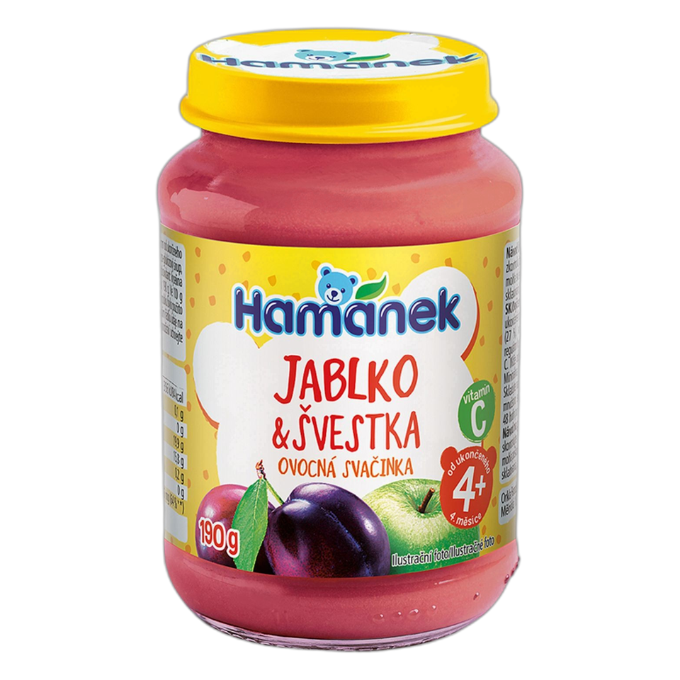 Hamánek Apple & Plum Baby Puree