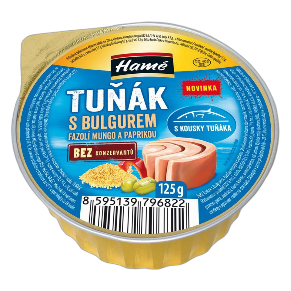 Hamé Tuna with Bulgur, Mung Beans & Red Pepper