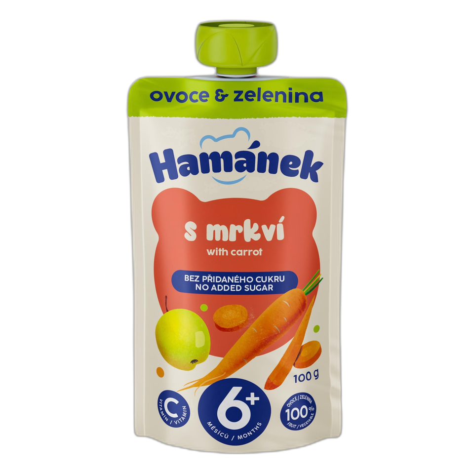 Hamánek Apple & Carrot Baby Puree
