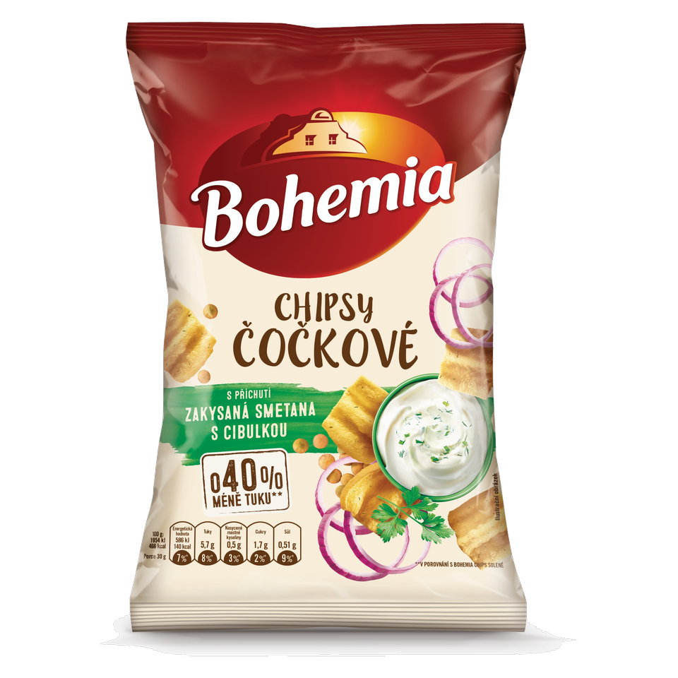 Bohemia Lentil Chips Sour Cream and Onion