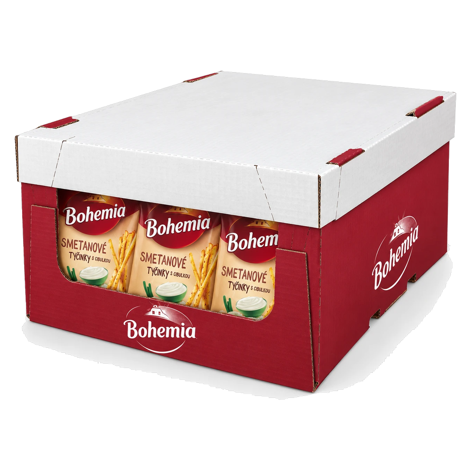 Bohemia Sour Cream & Onion Sticks Box of 30 pcs