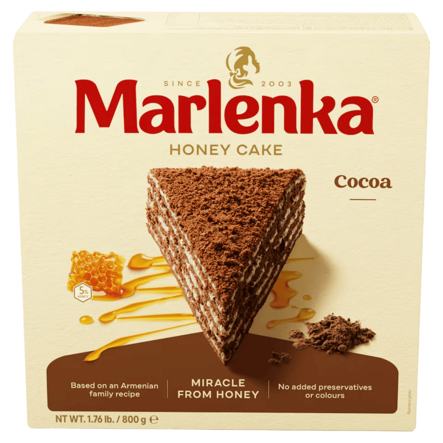 MARLENKA® Cocoa Honey Cake
