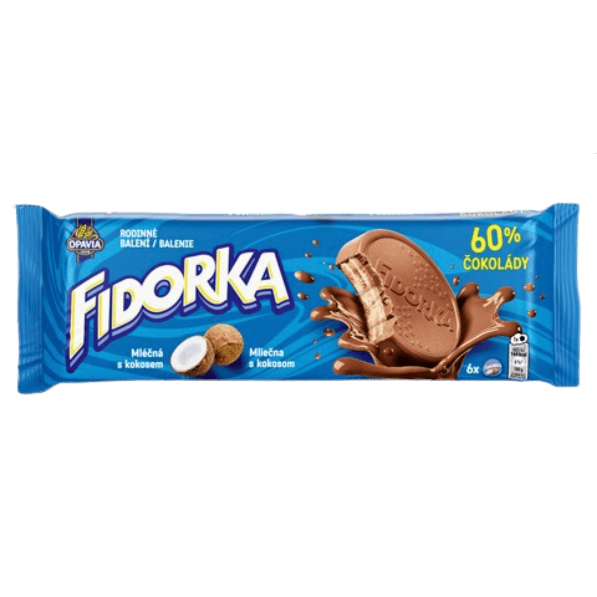 Opavia Fidorka Milk Chocolate with Coconut – Family Pack