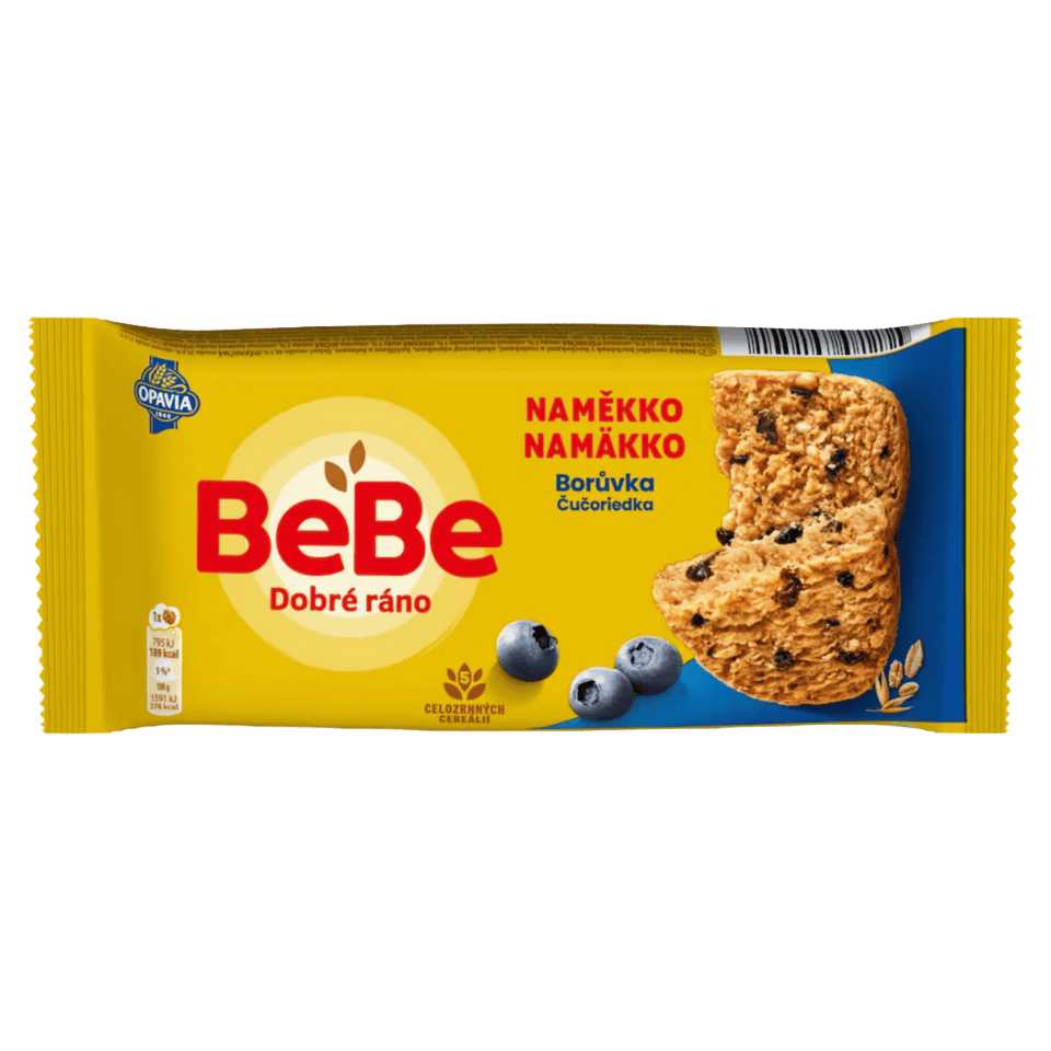 Opavia BeBe Dobre Rano Weiches Blaubeer-Müslibrötchen