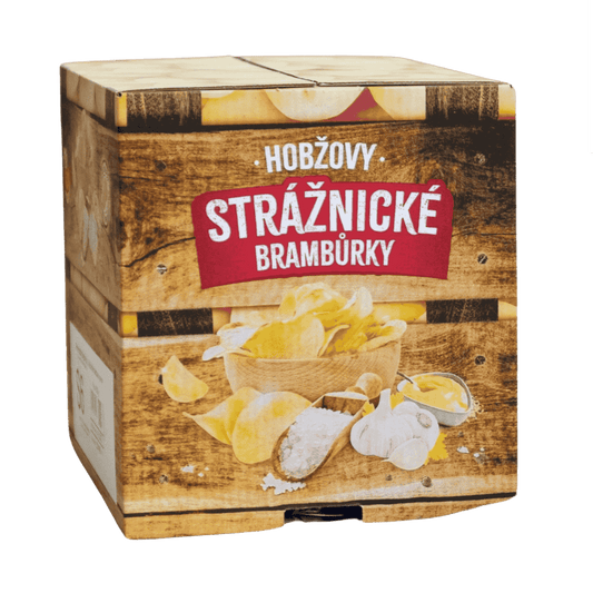 Petr Hobza Straznicke Kartoffelchips Knoblauch - Box (30 Stück)