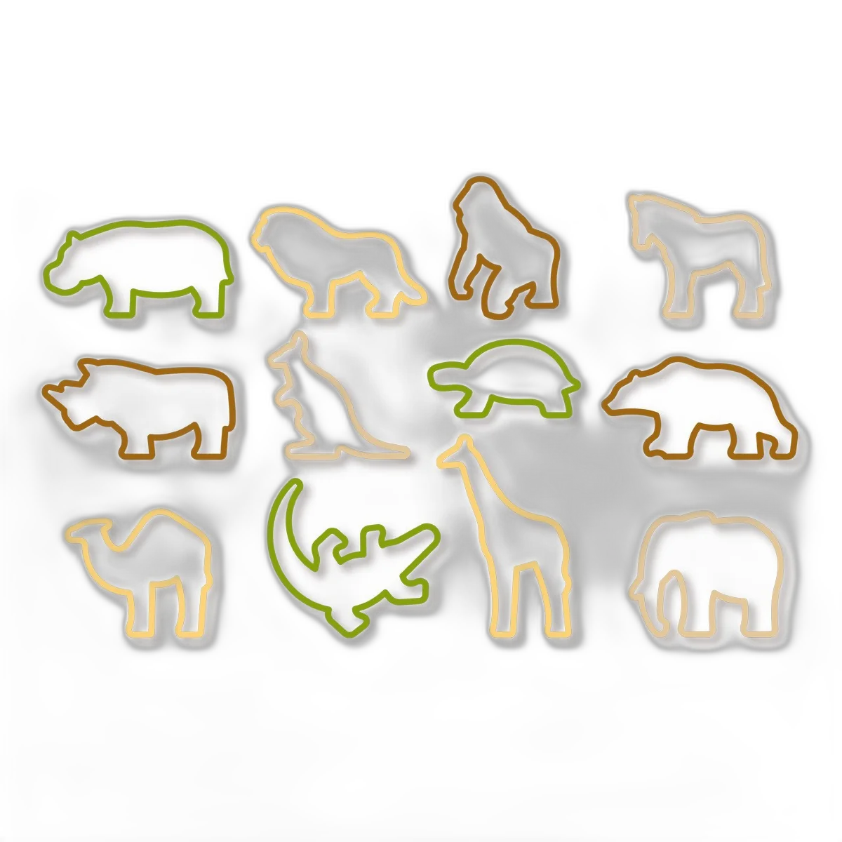 Tescoma Cookie cutters ZOO DELÍCIA KIDS, 12 pcs