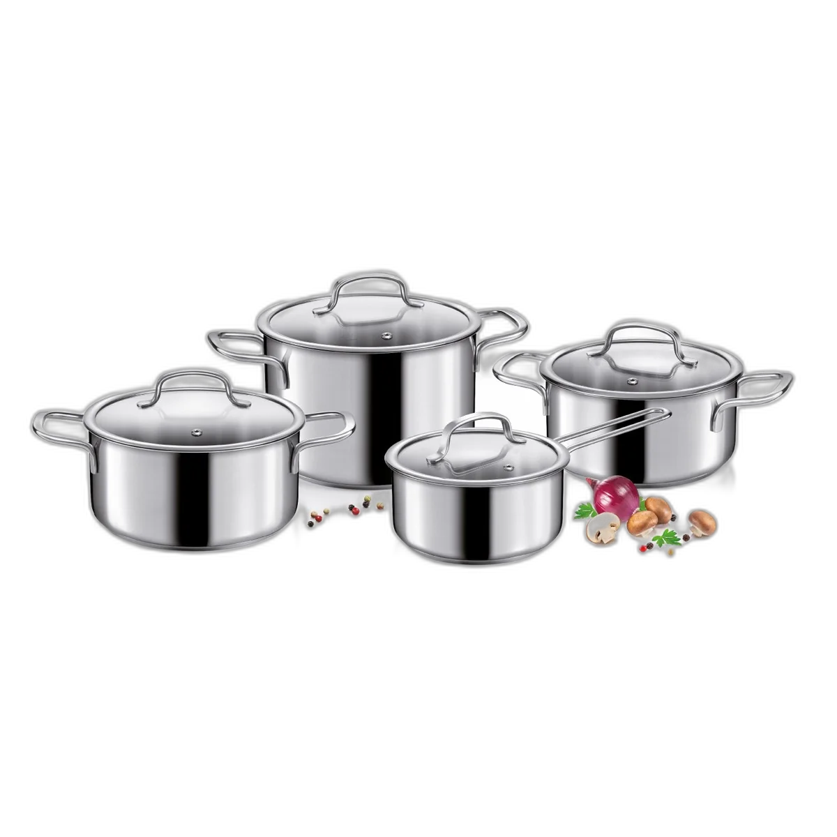 Tescoma Kochgeschirr OPTIMA, 8-teiliges Set