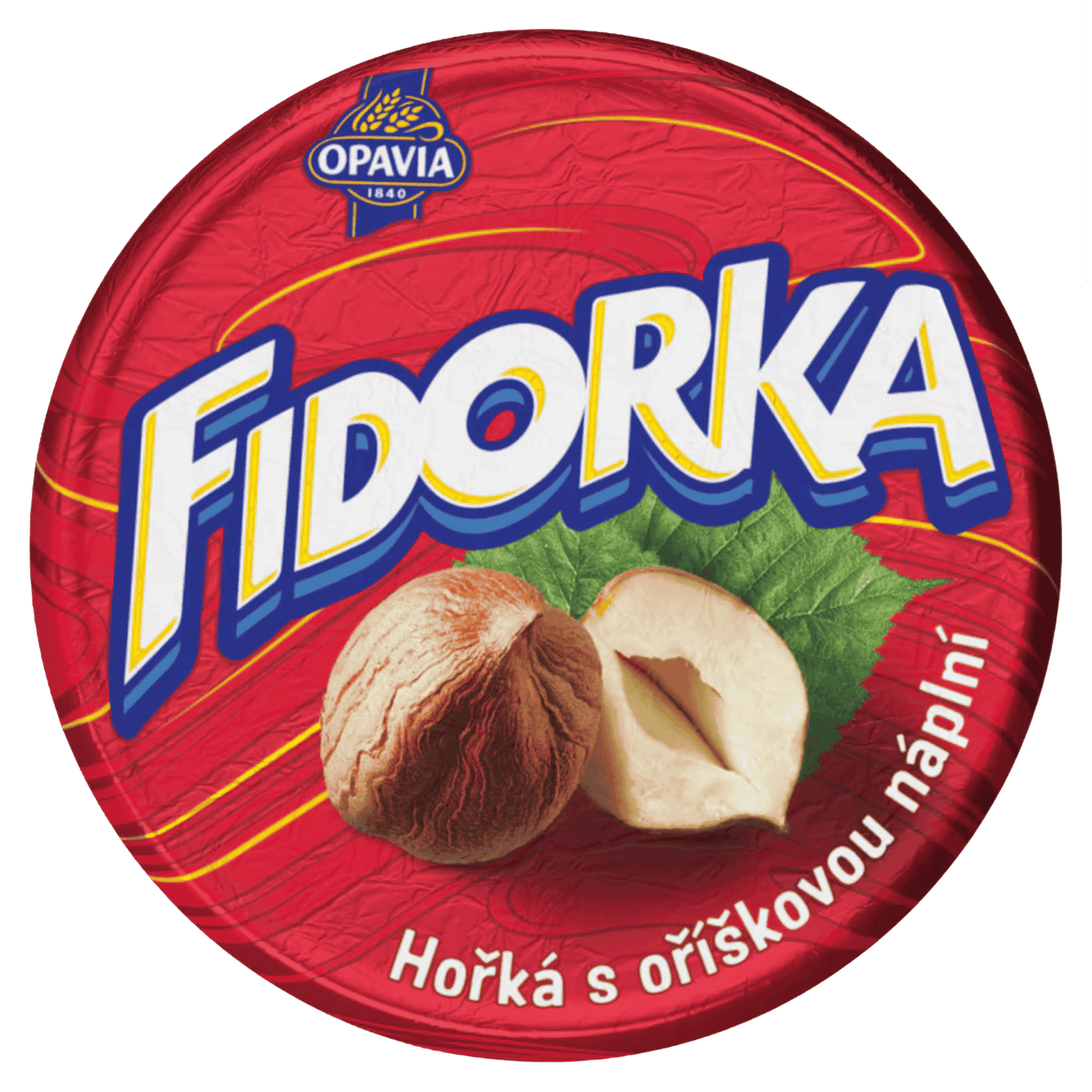 Opavia Fidorka Dark Chocolate with Hazelnut Filling