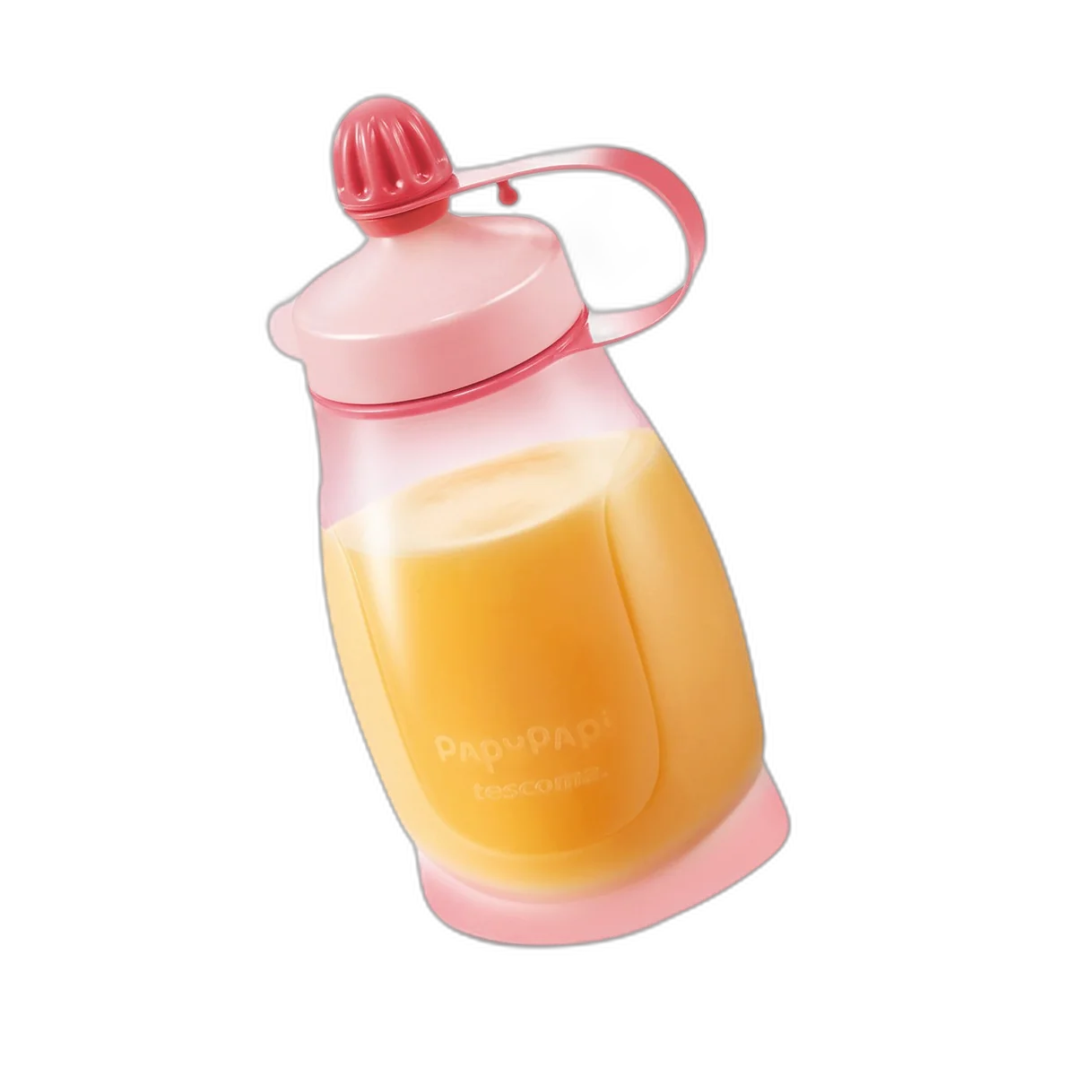 Tescoma Flex.bot.PAPU PAPI 200ml,w.spoon,pink