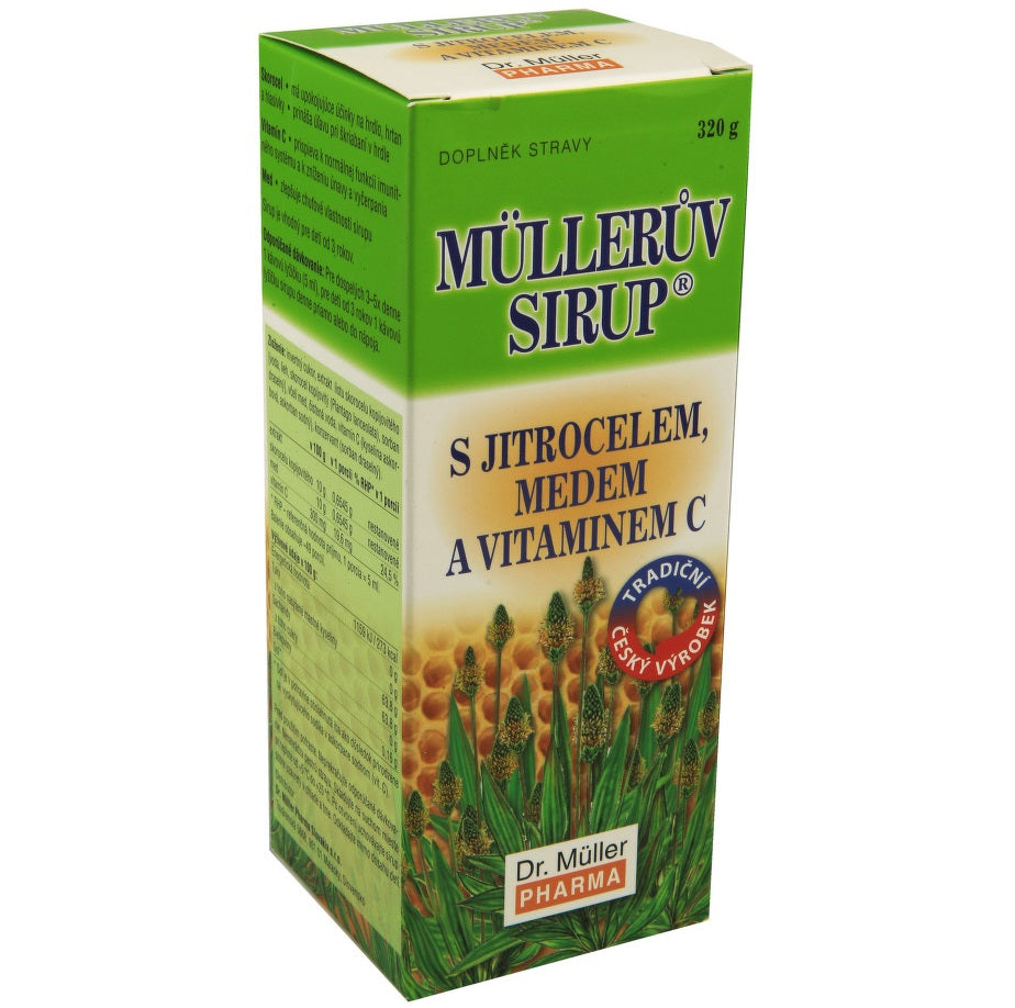Müller's Syrup With plantain honey And Vitamin C / Mulleruv sirup s jitrocelem, medem a vitaminem C