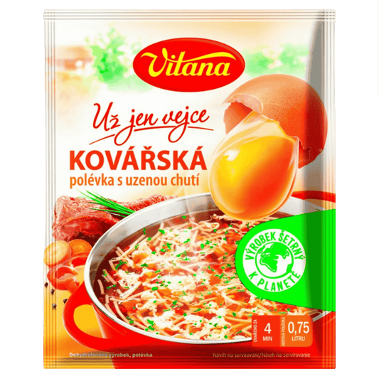 Vitana geräucherte Kovářská-Suppe, einfach Ei hinzufügen!