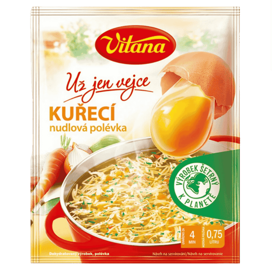 Vitana Hühnernudelsuppe, einfach Ei hinzufügen
