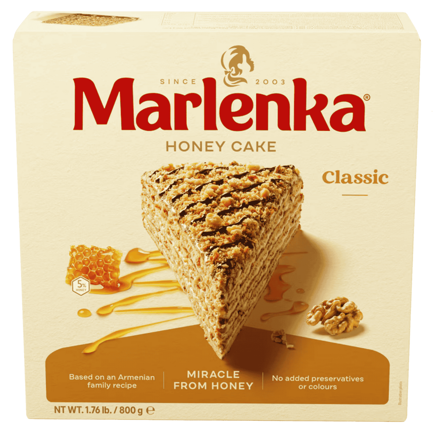 MARLENKA® Klassischer Honigkuchen