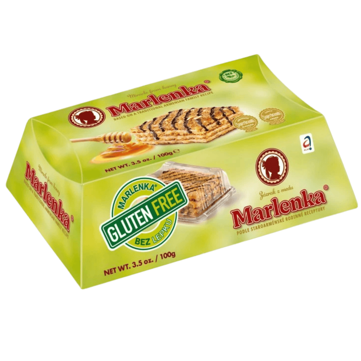 MARLENKA® Gluten-Free Honey Cake with Walnuts – 100g