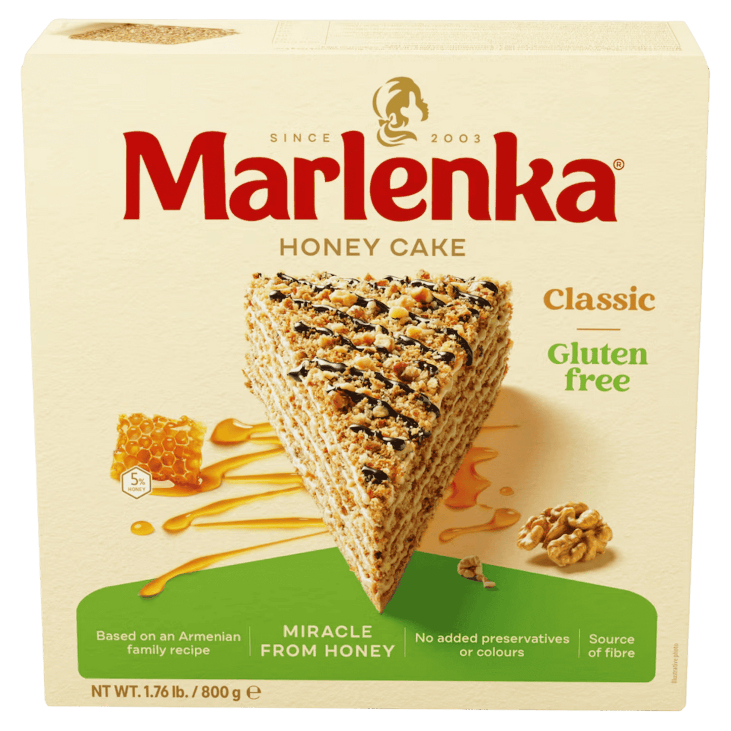 MARLENKA® Classic Honey Cake – Gluten-Free