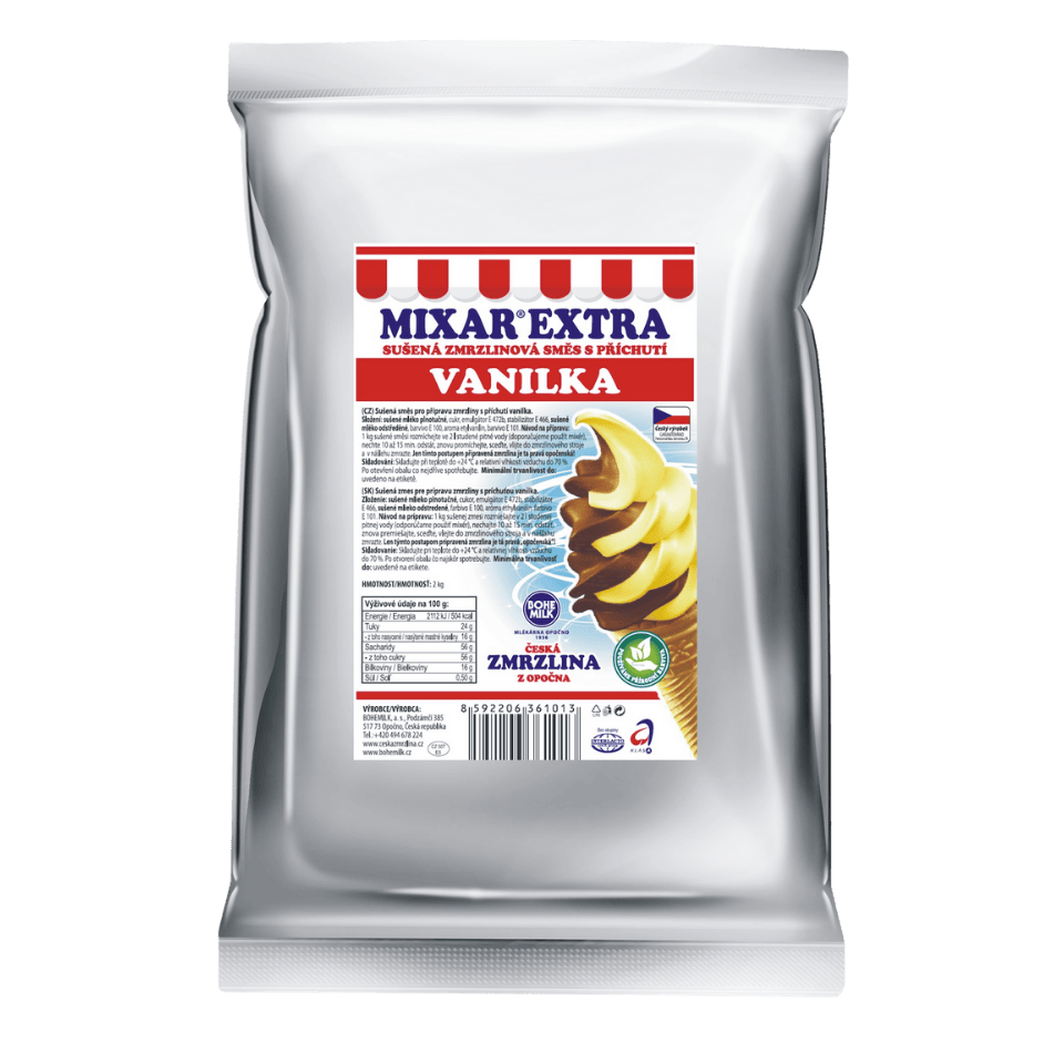 BOHEMILK, a.s. MIXAR® EXTRA Vanilla Ice-Cream Mix - Opocno