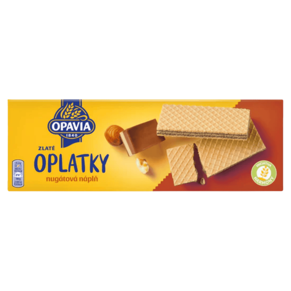Opavia Zlate Oplatky with Nougat Filling