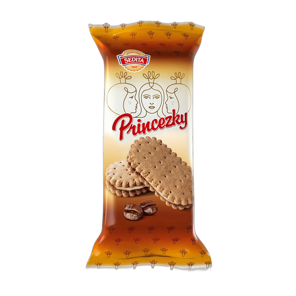 Sedita Princezky Sušenky s Kávovou Krémovou Náplní