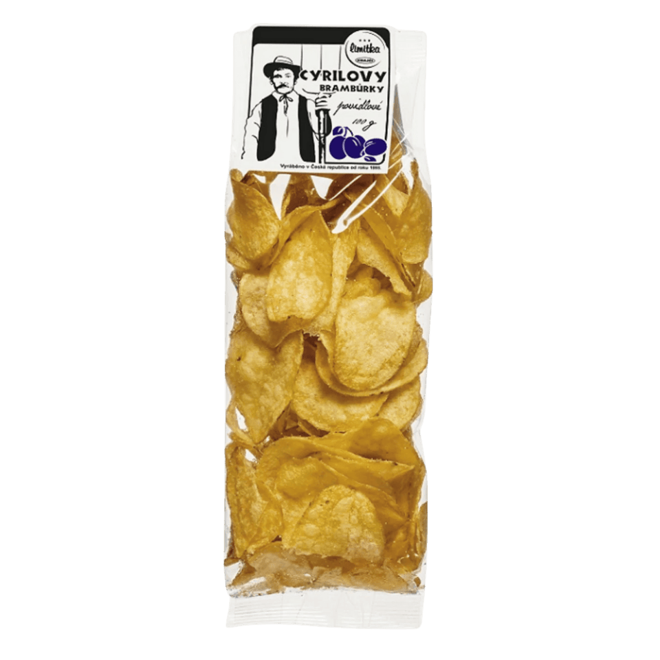 Cyrilovy potato chips plum jam flavor / Cyrilovy bramburky povidla