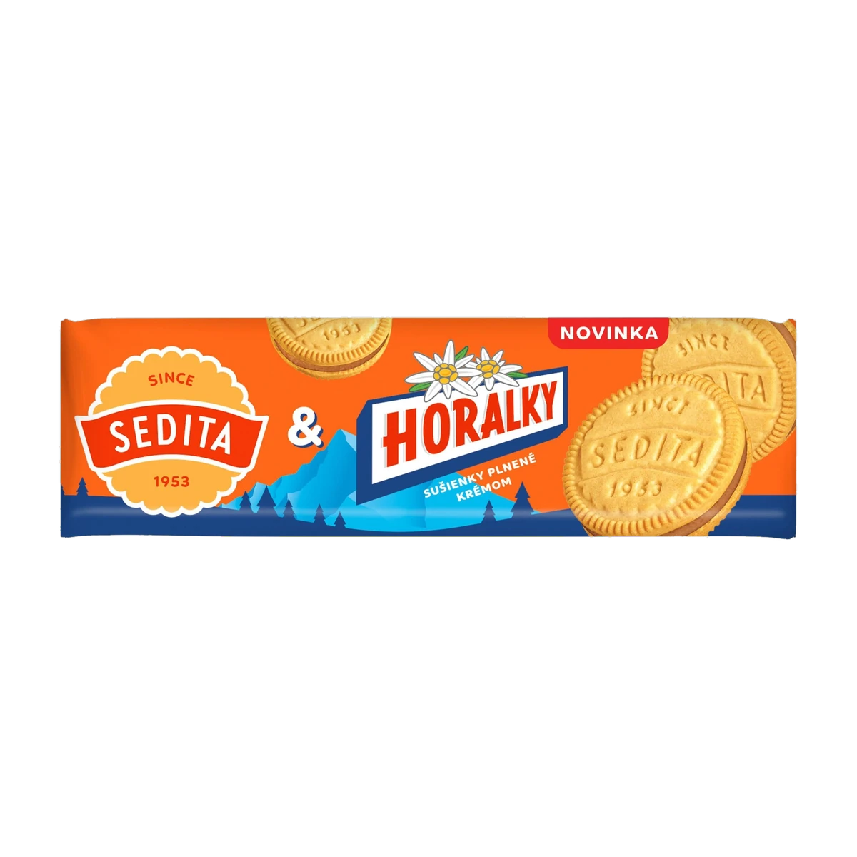 Sedita Horalky Biscuits 150 g – Slovak butter biscuits with peanut cream filling