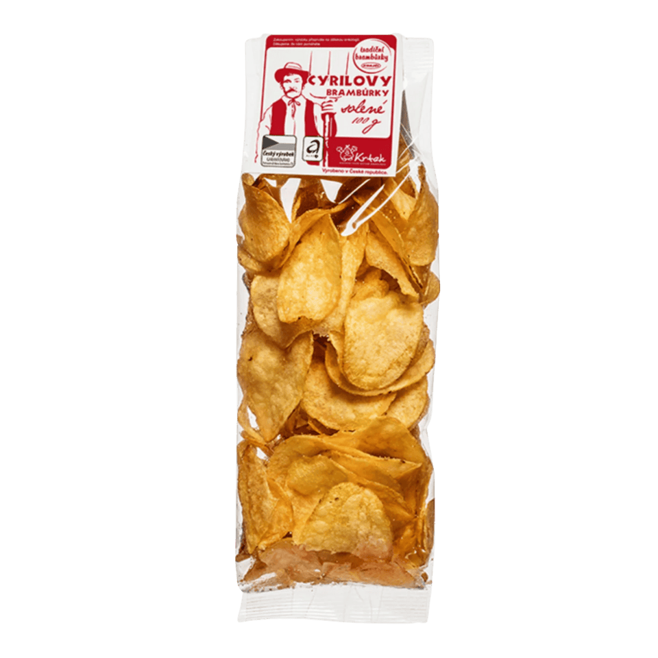 Cyrilovy gesalzene knusprige Kartoffelchips