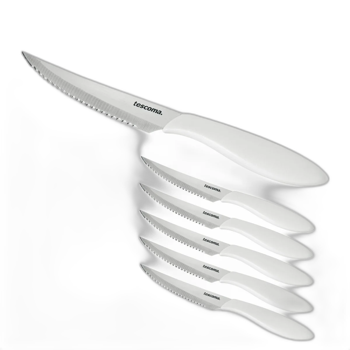 Coltello per bistecca Tescoma PRESTO 12 cm, 6 pezzi, bianco